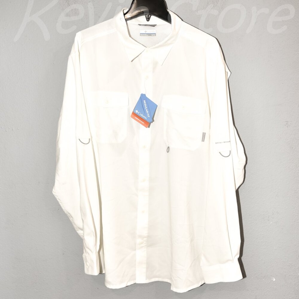 White ‎ NWT Columbia Men's Long Sleeve James Bay Shirt